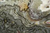 Polished Crazy Lace Agate Slab - Mexico #114831-1